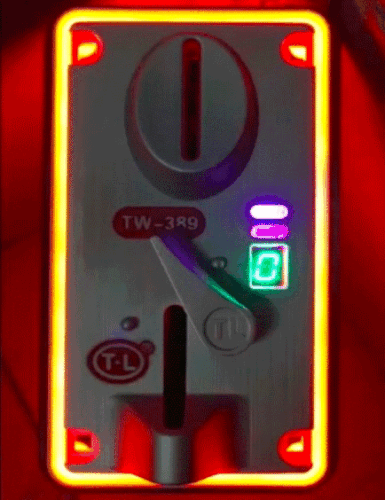 Colorful LED Light Coin Selector Mech For Arcade Cabinet