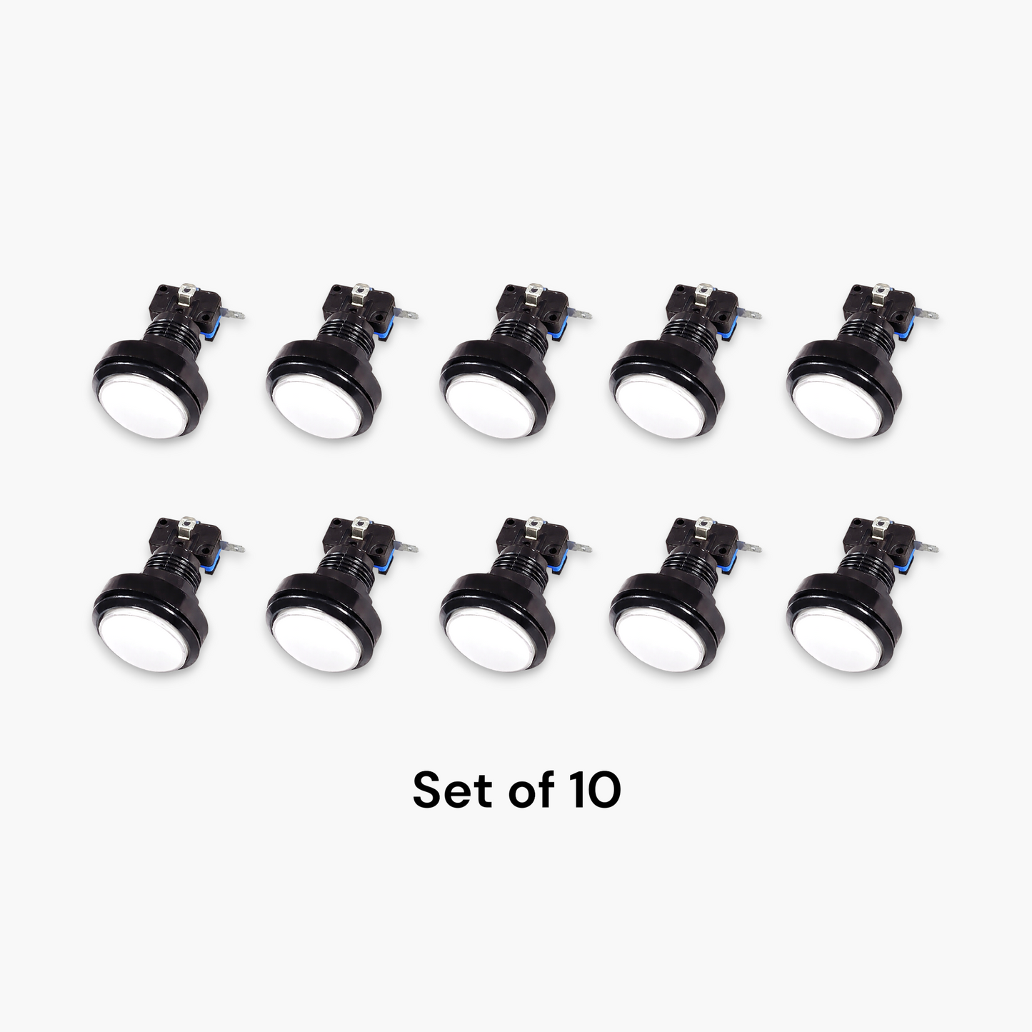 Round Arcade Push Button with LED Light & Micro Switch (Set of 10) – Free Shipping