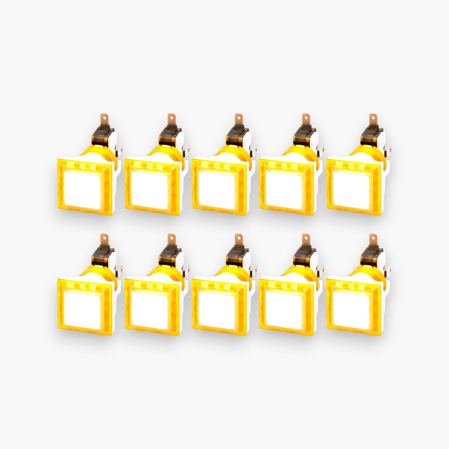 Square Push Button with Led Lights & Micro Switch (Set of 10) – Free Shipping