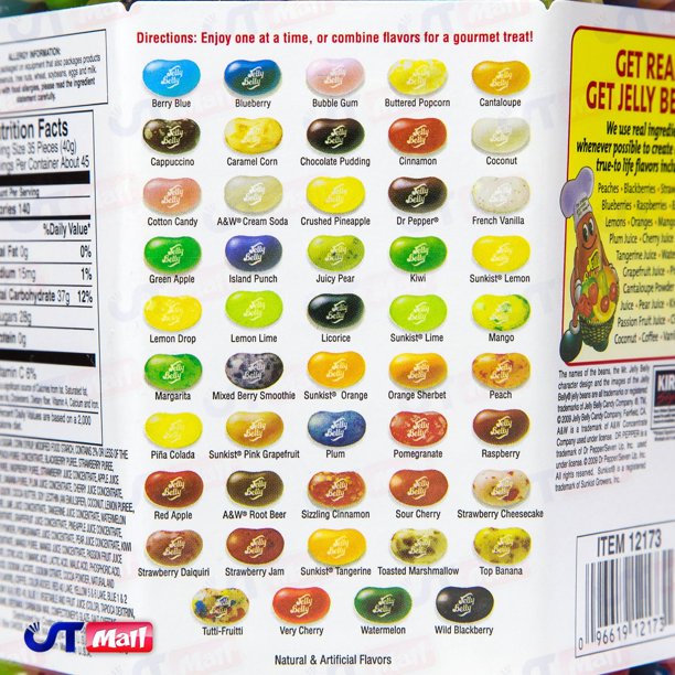 2 Pack of Kirkland Signature Jelly Belly Jelly Beans 49 Gourmet Flavors 4LB (64oz) Exp. 02-2024